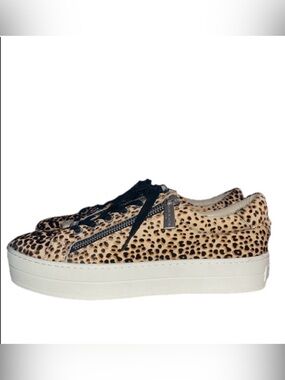 J/SLIDES HARLING Leopard Pony Leather Sneakers
